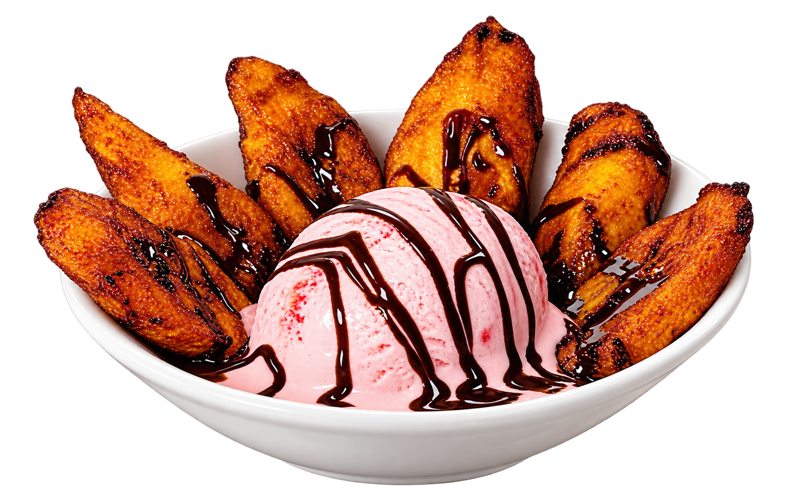 Fotografía de Plátanos Fritos con Helado